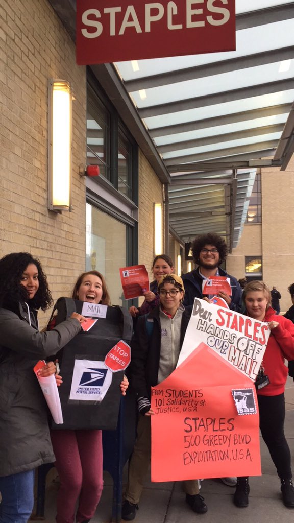 United Students Against Joins Staples Fight American